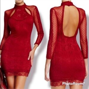 Free People Victorian Lace Open Back Dress